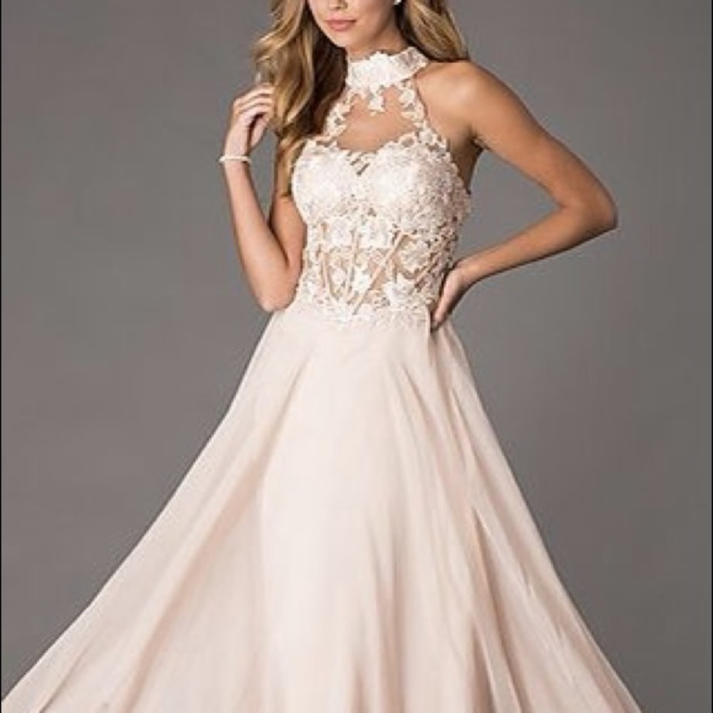 Ivory Dave and Johnny Long Prom Dress